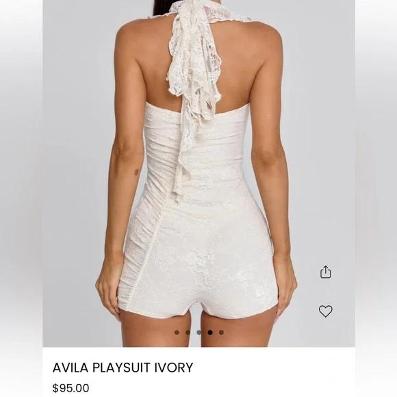 Outcast Avila Playsuit Ivory - Picture 2 of 4